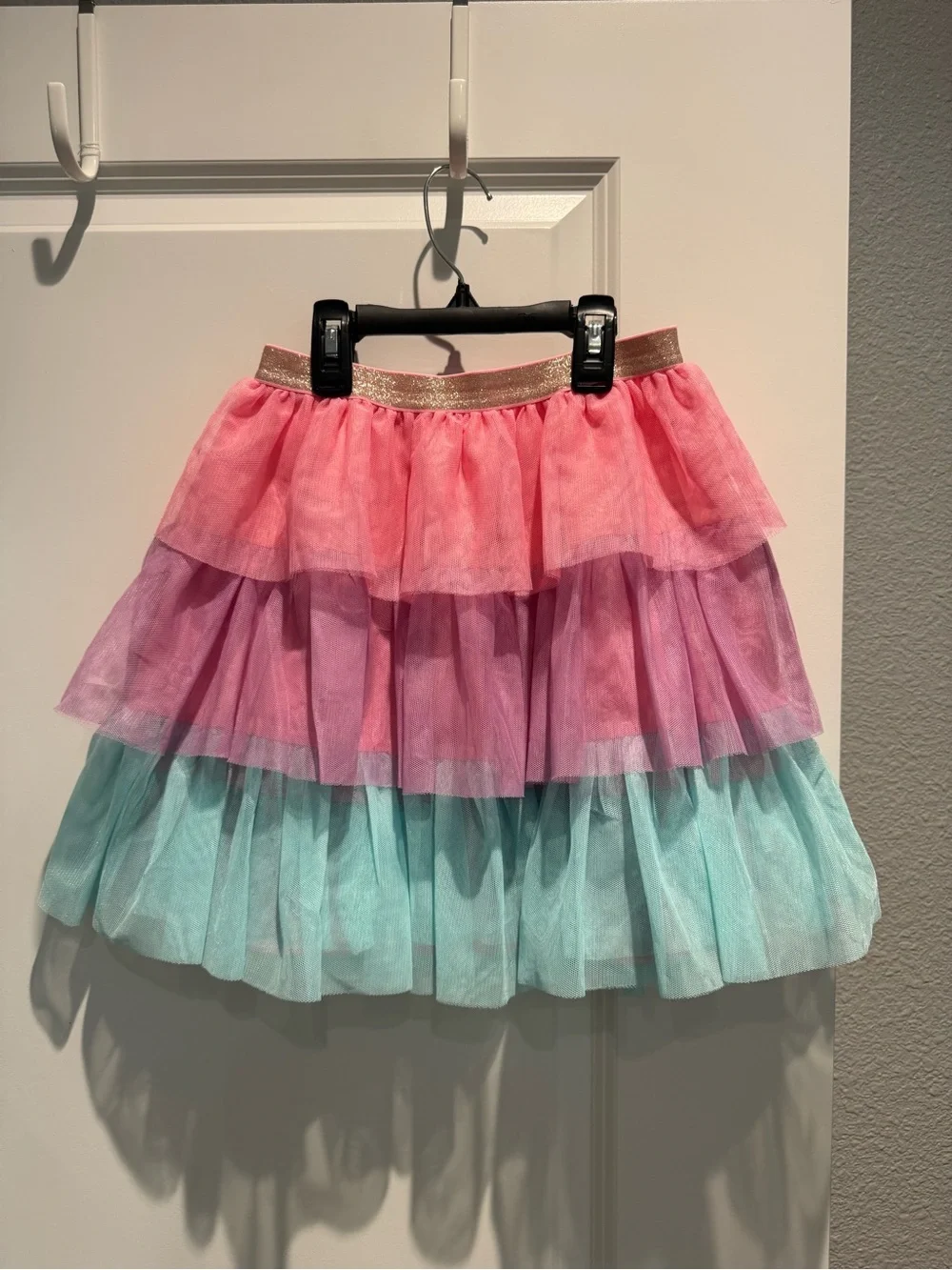 Gymboree Pink, Purple & Aqua Tiered Tulle Skirt